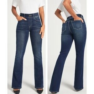 BETABRAND Signature Mid Rise‎ Bootcut Pull On Jeans Roma Women's Petite Medium